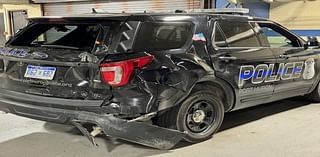 Alleged drunk driver crashes into police vehicle, handgun found