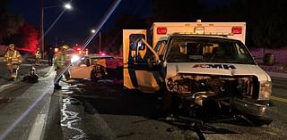 Sleepy driver with no license slams into an ambulance head-on in Kennewick