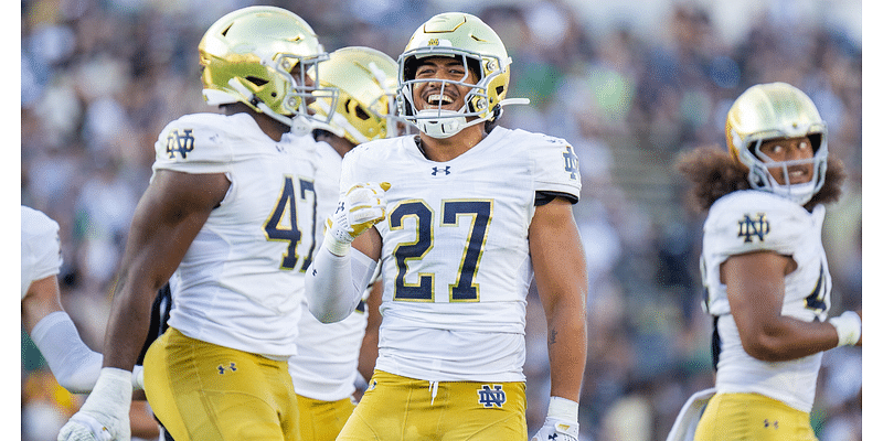 'A unicorn': How Notre Dame has 'once in a lifetime' player in freshman LB Kyngstonn Viliamu-Asa