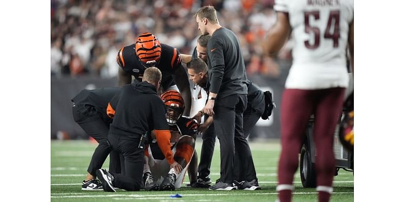 Bengals RT Trent Brown exits due to knee injury