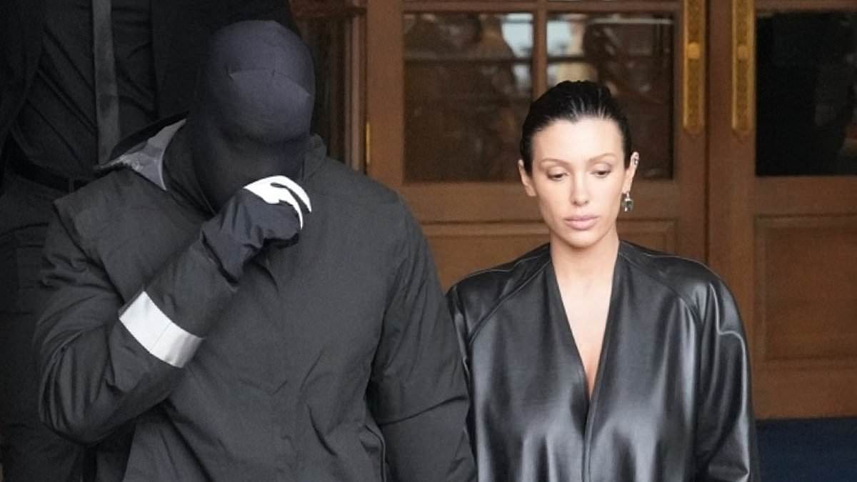 Bianca Censori Covers Up Kanye West S Wife Steps Out In A Leather Trench After Risking Prison