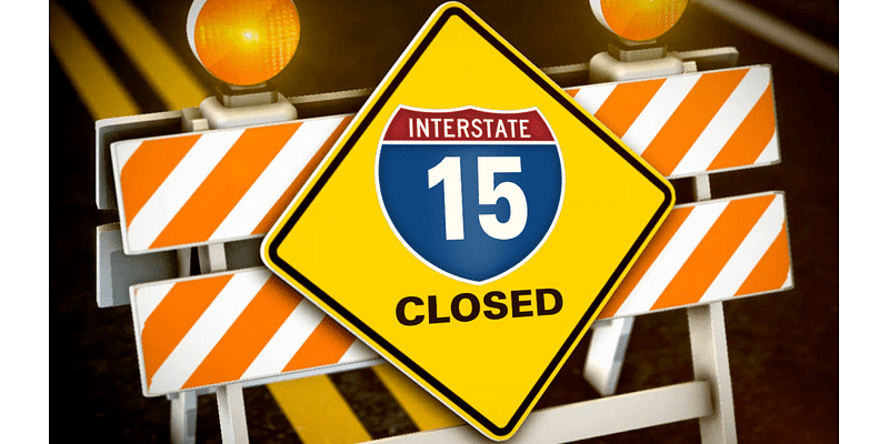 ROAD CLOSED: Fatal crash closes I-15, detour in effect