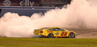 Joey Logano explains to Dale Earnhardt Jr. how he saved fuel for improbable win at Nashville