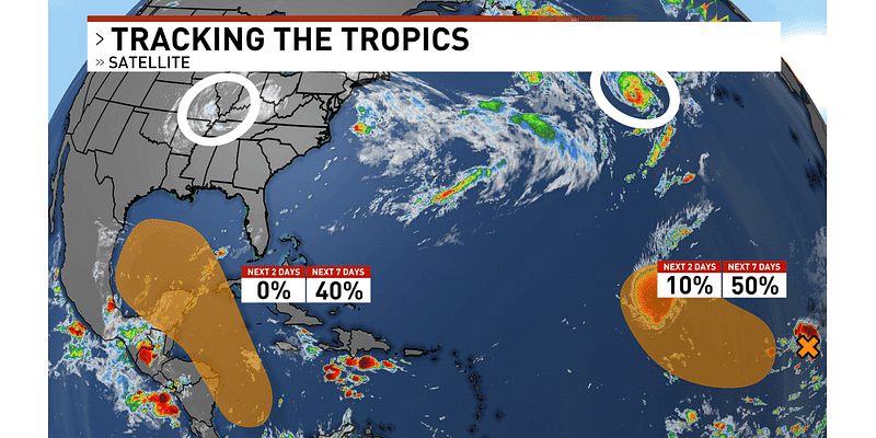 2 active tropical systems with 2 more likely to develop