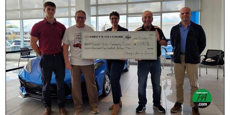 Donald Heiter Community Center receives 'Chevys for a Cause' donation