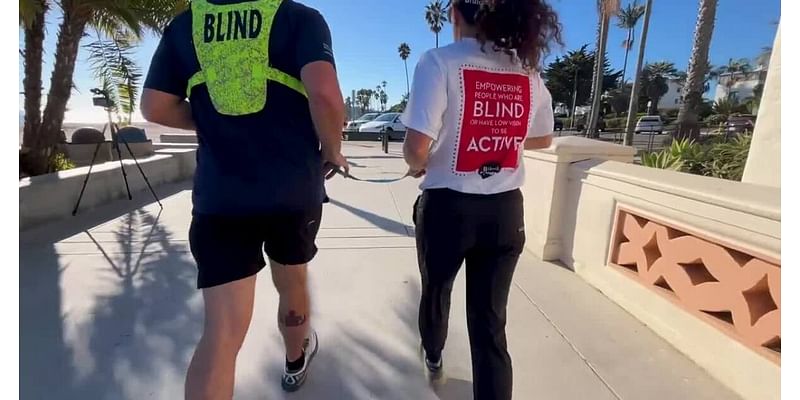 Record number of visually impaired athletes race in Santa Barbara half marathon