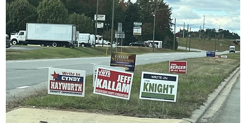 Several cases of political sign thefts reported in Rockingham County