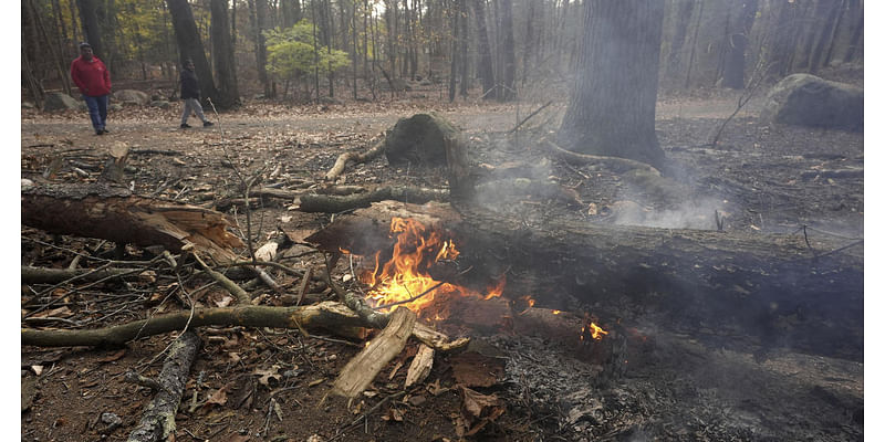 These are where the biggest brush fires are burning in Massachusetts amid red flag warning