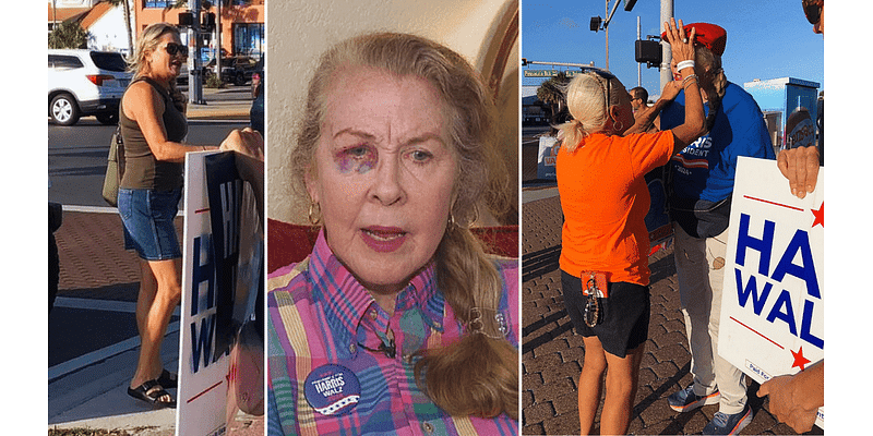 Woman injured in encounter while waving political signs at Pensacola Beach