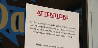 Lake Dallas permanently closes its animal shelter