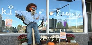 Scarecrows line downtown Sharon to draw customers to small businesses