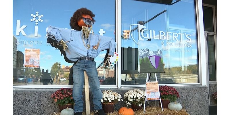 Scarecrows line downtown Sharon to draw customers to small businesses