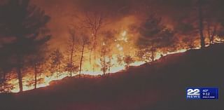 Wildfires continue to burn across western Massachusetts