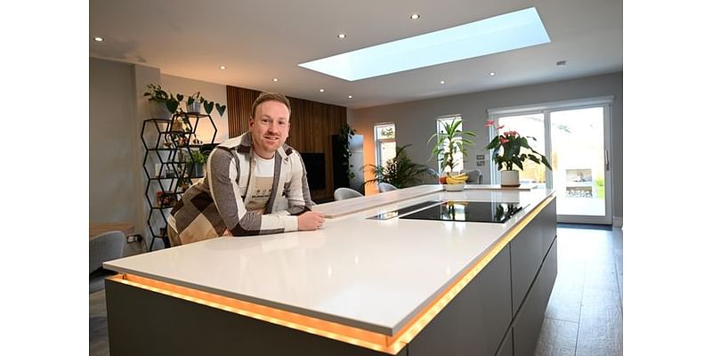 Pastry chef’s home is a treat for the eyes with open plan kitchen and ‘barbecue dad’s dream garden’