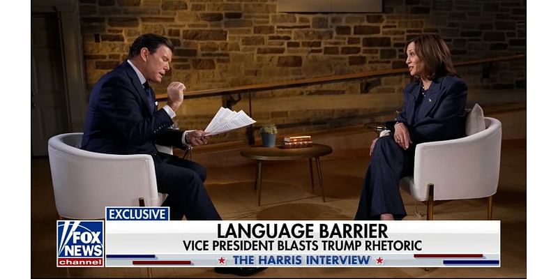 Kamala Harris spars with Fox News anchor in testy interview