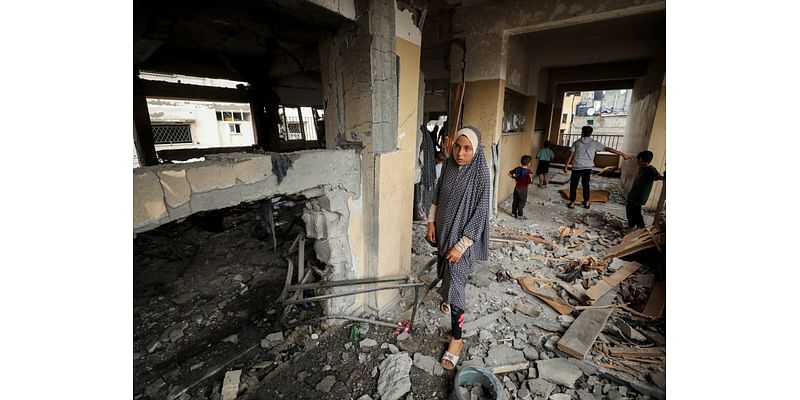 Seven killed as Israel strikes Gaza school sheltering displaced again