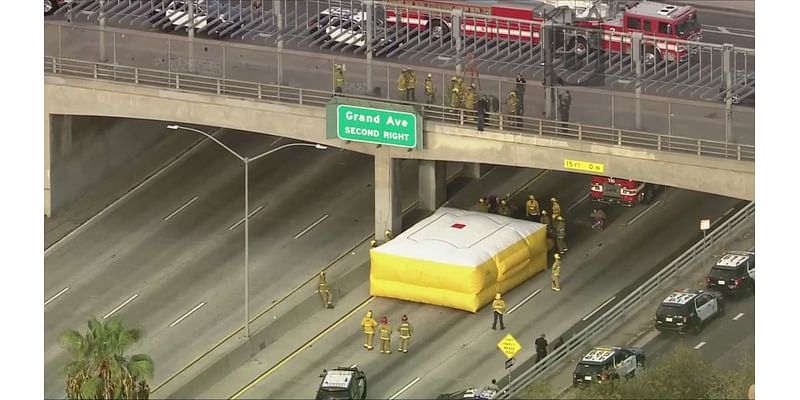 ‘Behavioral emergency’ prompts hourlong closure of 101 Freeway in downtown L.A.