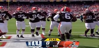 Only The Cleveland Browns Would Break Out A Full-Team Choreographed Celebration With A Flag On The Ground (And Then Give Up A Touchdown)