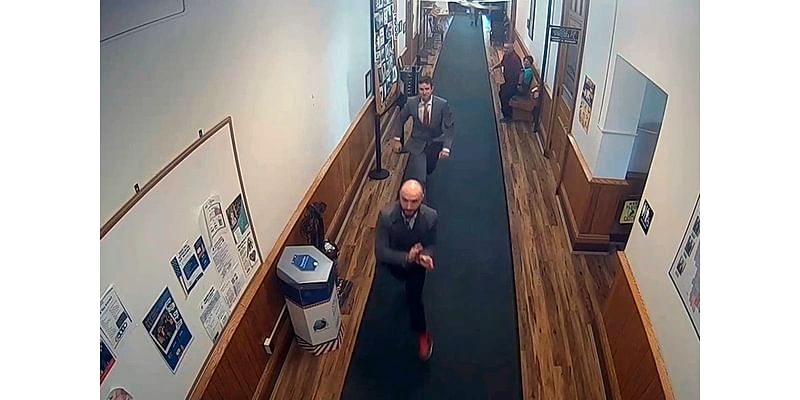 Jurors help detain a man who flees a Maine courthouse in handcuffs