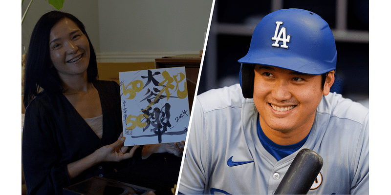 Japanese artist honors Shohei Ohtani 50-50 milestone with native craft