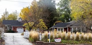 Red farmhouse near Omaha's Elmwood Park features a sophisticated look on the inside