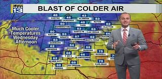 Much colder air moving into New Mexico