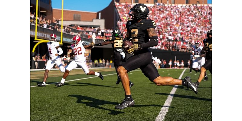 Vanderbilt takes down No. 1 Alabama 40-35 in historic college football victory