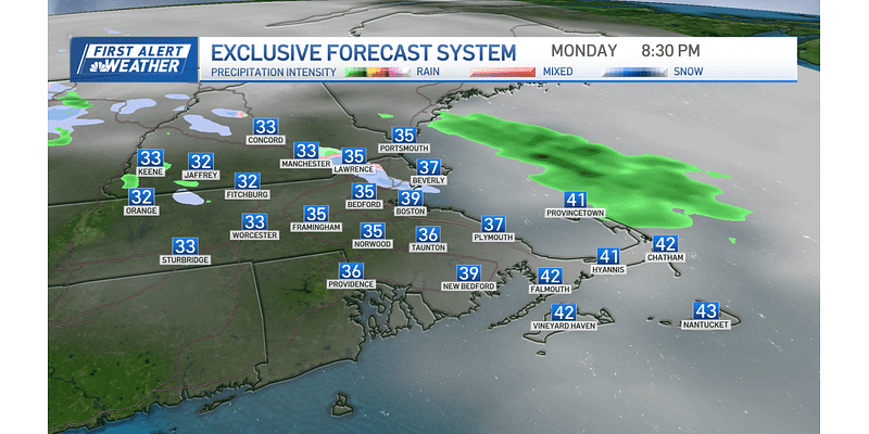 The week starts off with below average temperatures