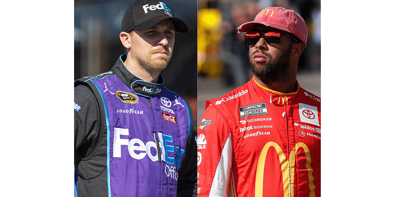 Denny Hamlin Shuts Down “Race Manipulation” Allegations Against Bubba Wallace & Toyota With Major Revelation