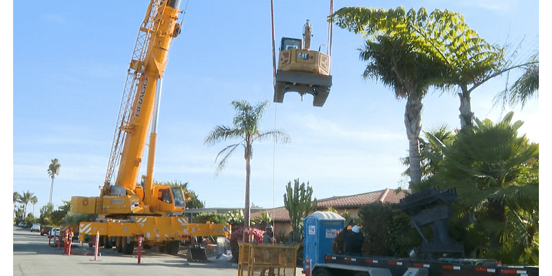 What's that crane doing in Shell Beach? A homeowner's 40-foot erosion solution