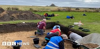 Holy Island 'lost cemetery' bodies removed for tests