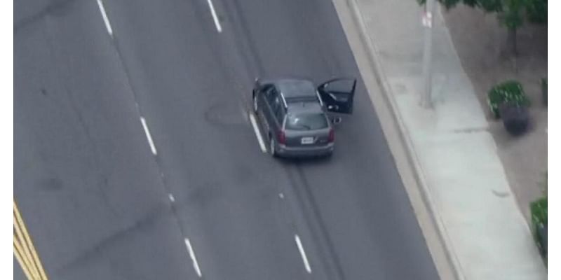 Police detain a stolen vehicle driver in Lakewood after a speedy chase