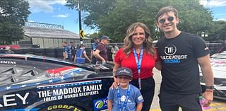 Daniel Suarez and Trackhouse Racing honor the Maddox family at the Chicago Street Race