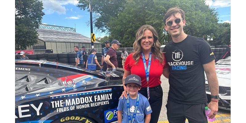 Daniel Suarez and Trackhouse Racing honor the Maddox family at the Chicago Street Race