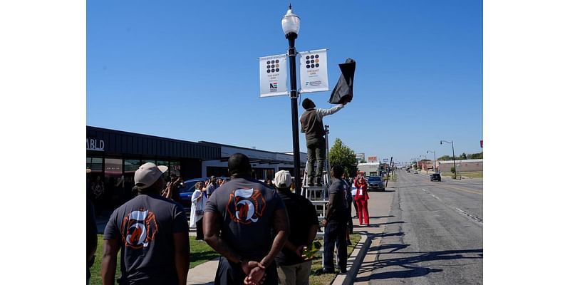 OKC East End Historical District banner unveiling