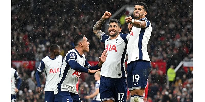 Man United 0-3 Spurs: Free-flowing Tottenham crush woeful Red Devils as captain Bruno Fernandes sees red