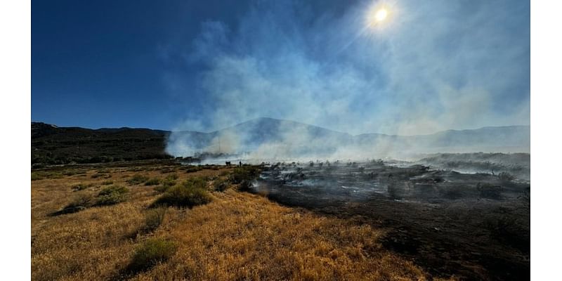 Silver Fire in San Bernardino County threatening structures stopped by firefighters