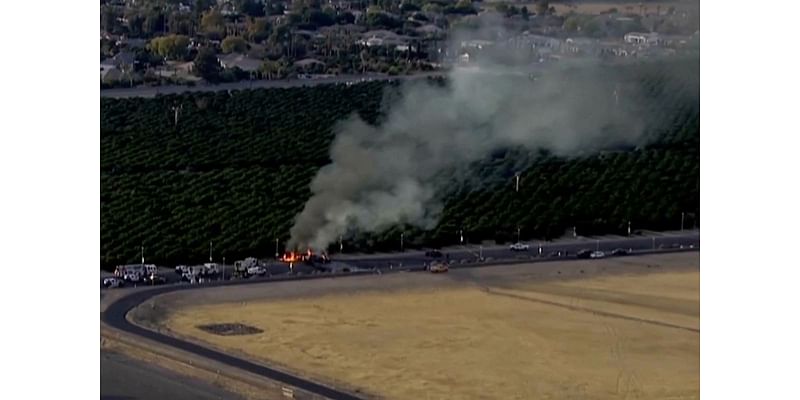 5 are killed when small jet crashes into vehicle after taking off in suburban Phoenix