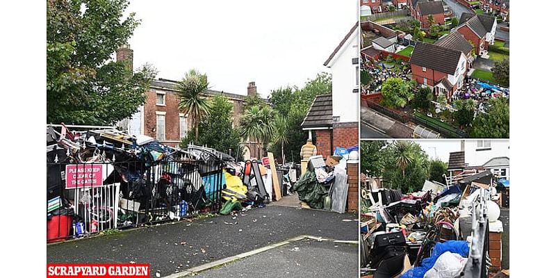 Our neighbour has turned his front garden into a 24-hour scrapyard