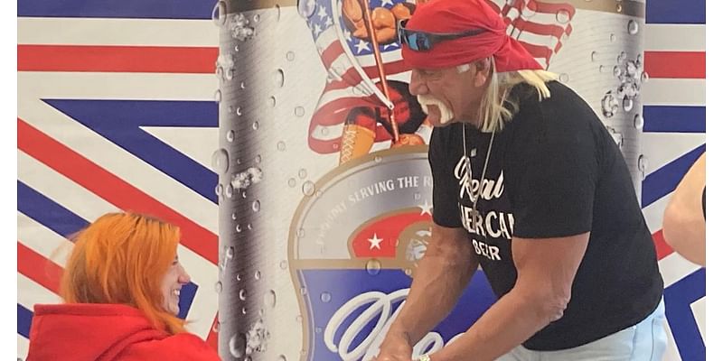 WWE Hall of Famer Hulk Hogan makes several stops in Omaha to promote new beer