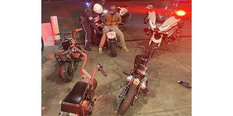 Homemade minibikes zoomed around downtown Portland, through red lights; 7 arrested, police say