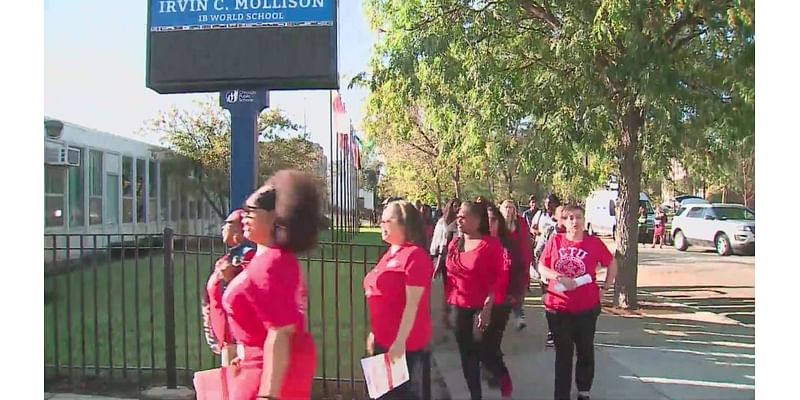 CTU stages walk-in at schools to push for more federal funds