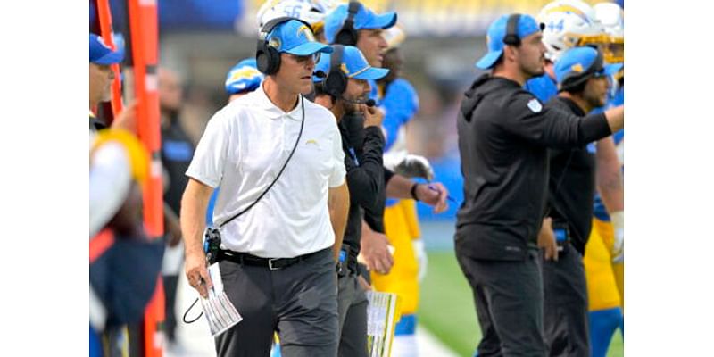 Jim Harbaugh Cracked a Dad Joke During Press Conference Ahead of Titans vs. Chargers