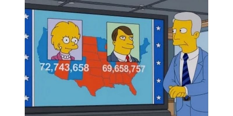 ‘The Simpsons’ fans think the show predicted US electoral map