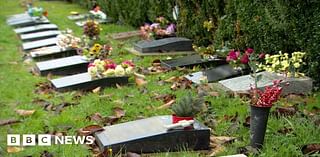 Baby graves vandalised at Plymouth cemetery