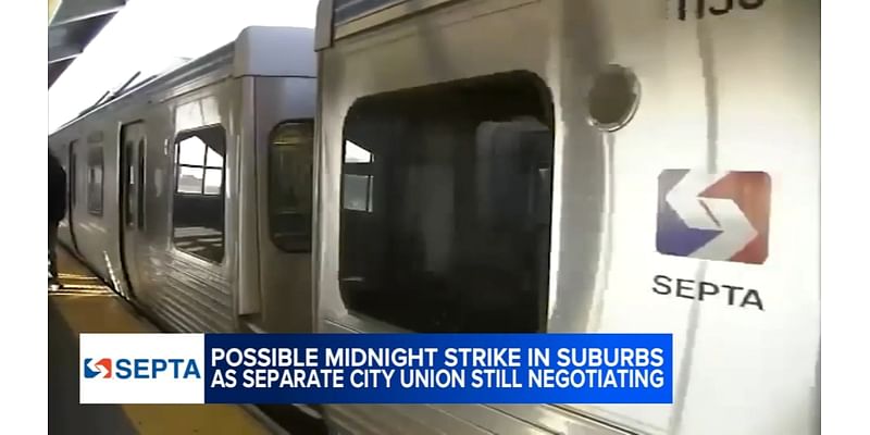 Suburban SEPTA strike looms: Unions still negotiating to keep Philadelphia public transit running