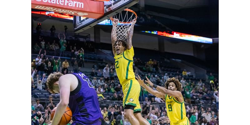 Keeshawn Barthelemy, Jadrian Tracey lead furious Oregon men’s basketball comeback to beat Portland in overtime