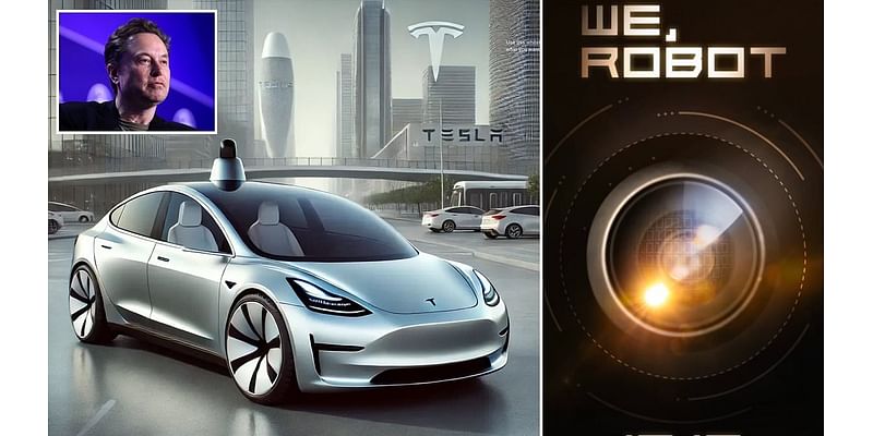 Is THIS what Tesla's Robotaxi will look like? Elon Musk's long-awaited driverless vehicle could feature NO steering wheel or pedals - and take passengers on Uber-style trips for 'less money than a bus