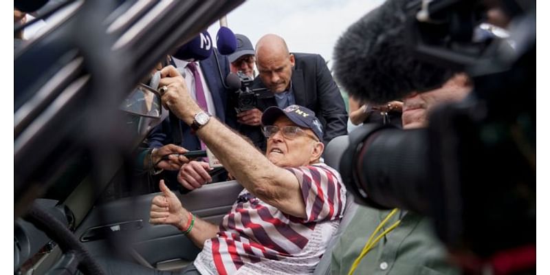 Rudy Giuliani shows up to vote in the Mercedes he was supposed to surrender - National