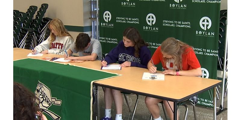 Boylan athletes sign National Letters of Intent